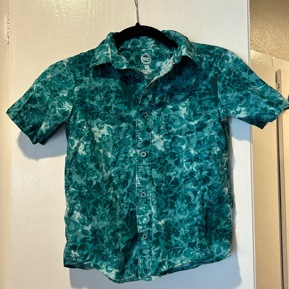 Boys Hawaiian print shirt